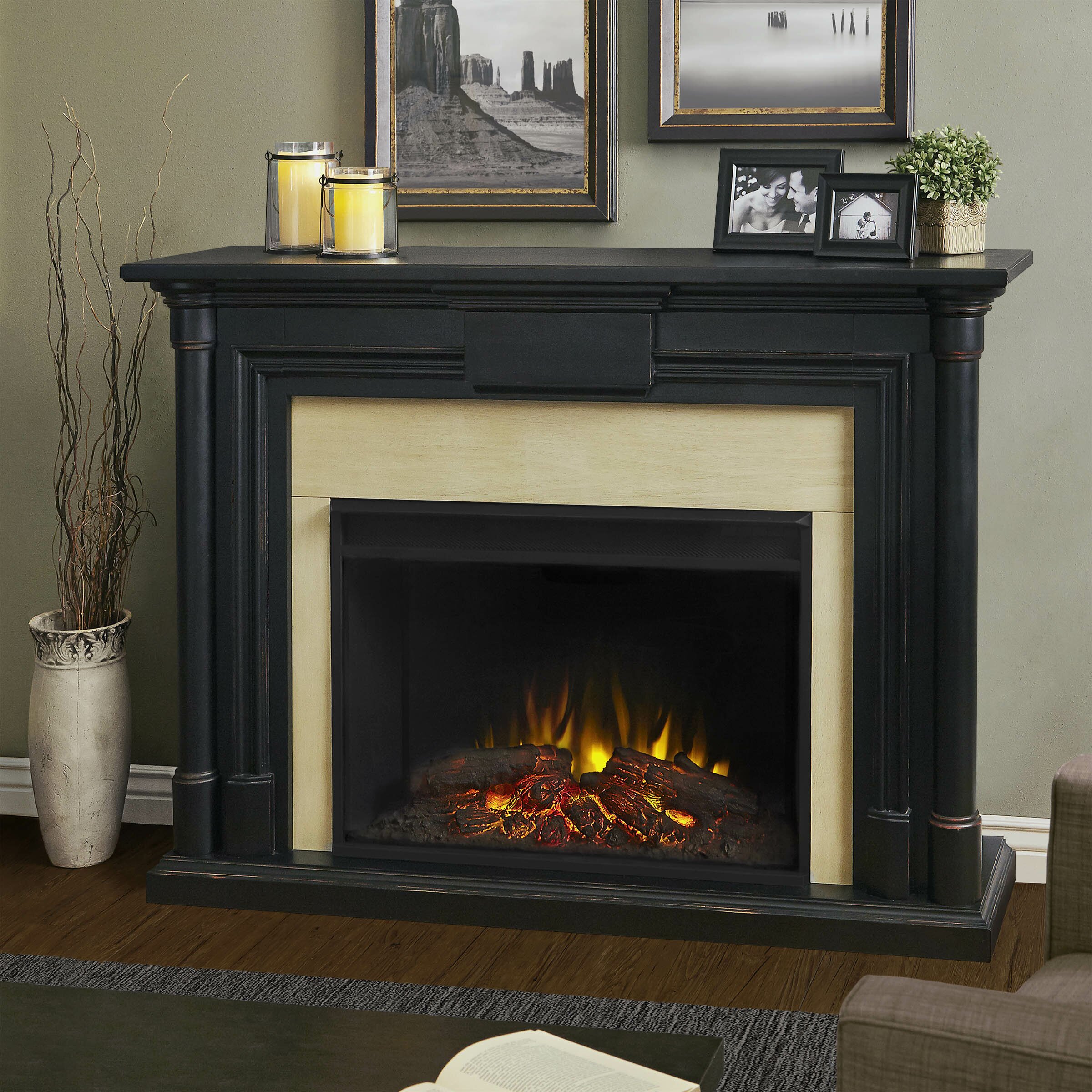 Real Flame Maxwell Grand Electric Fireplace Reviews Wayfair