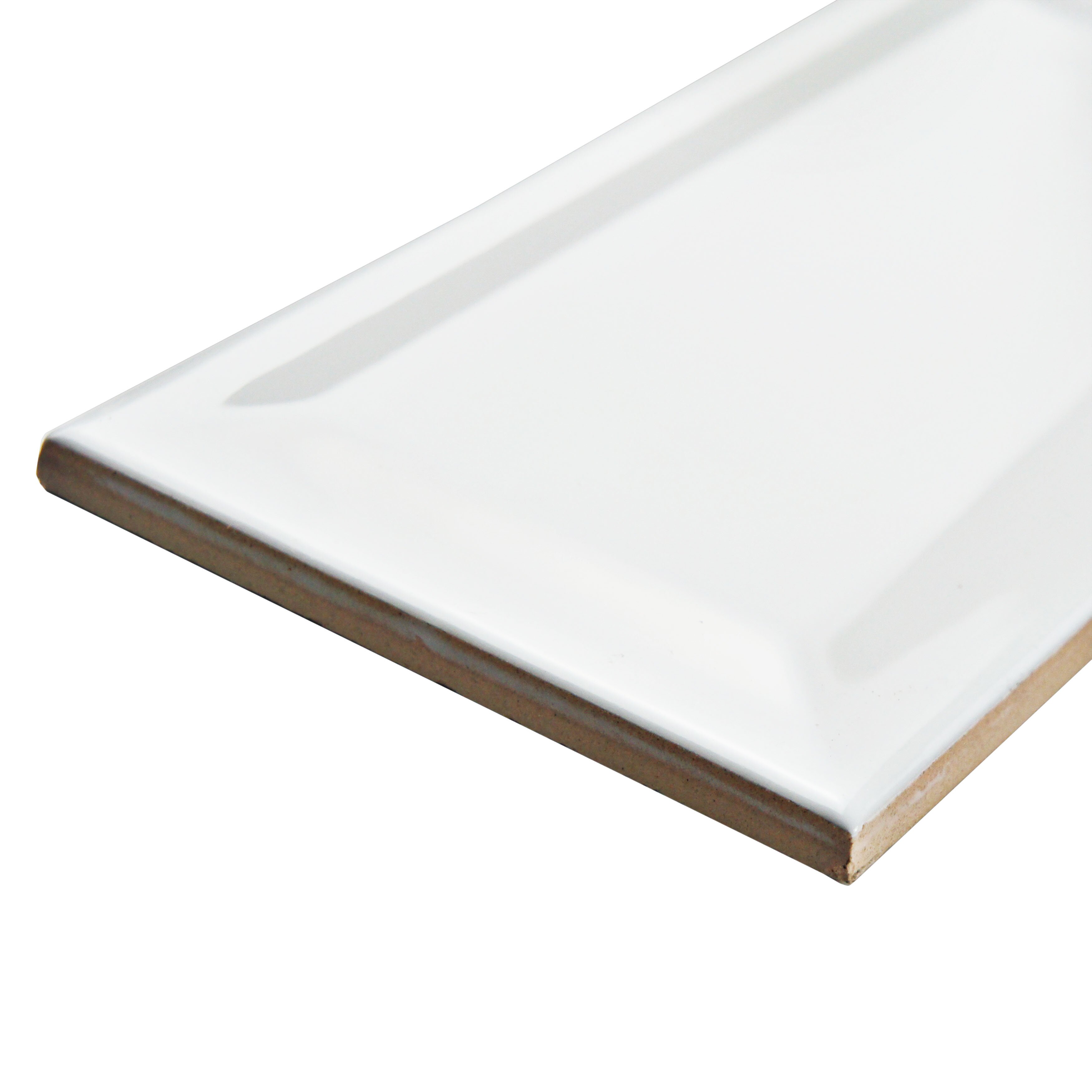 EliteTile Prospect 3 X 6 Ceramic Subway Tile In Glossy White