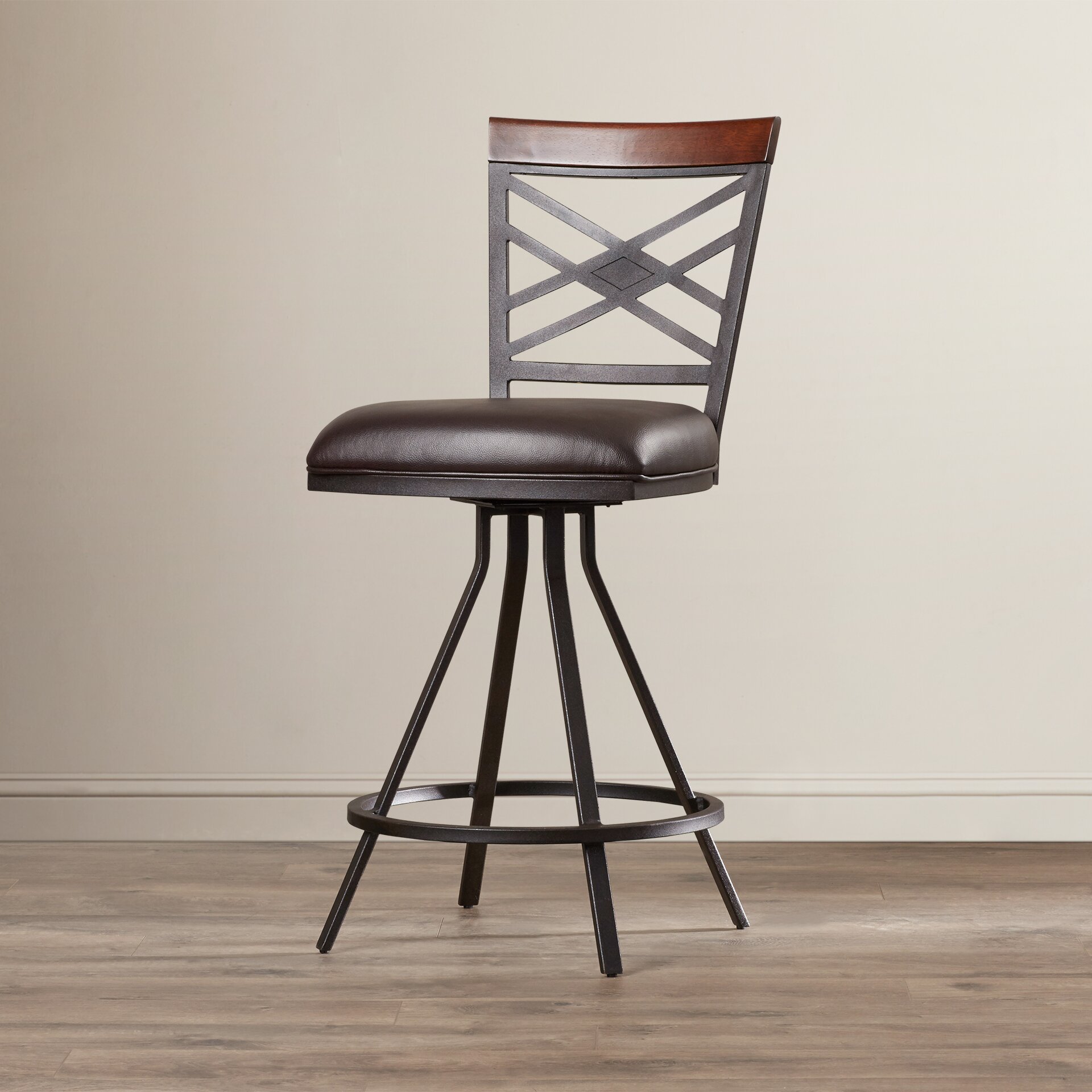 Andover Mills Shaw Swivel Bar Stool Reviews Wayfair