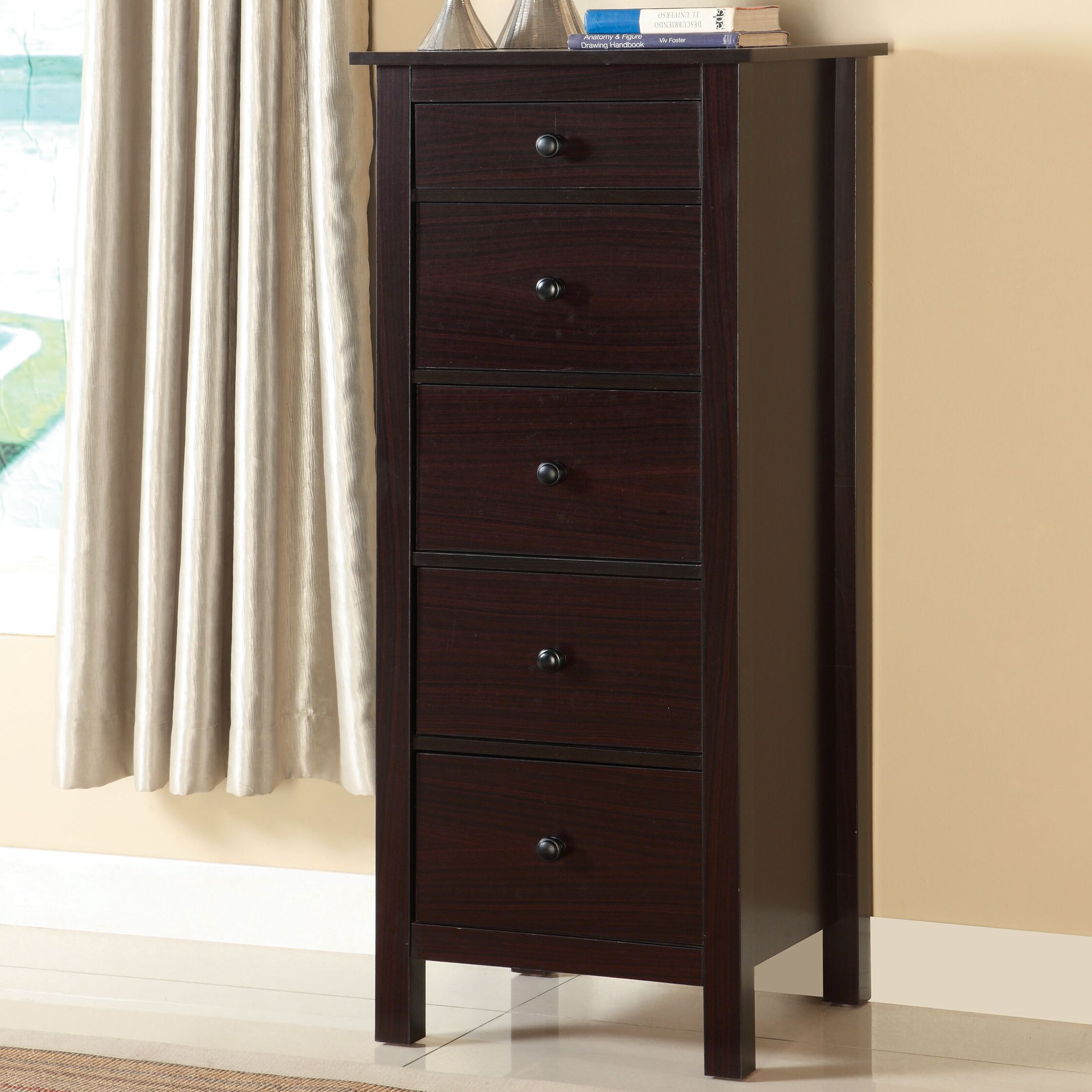 Breakwater Bay Logan 5 Drawer Lingerie Chest Reviews Wayfair