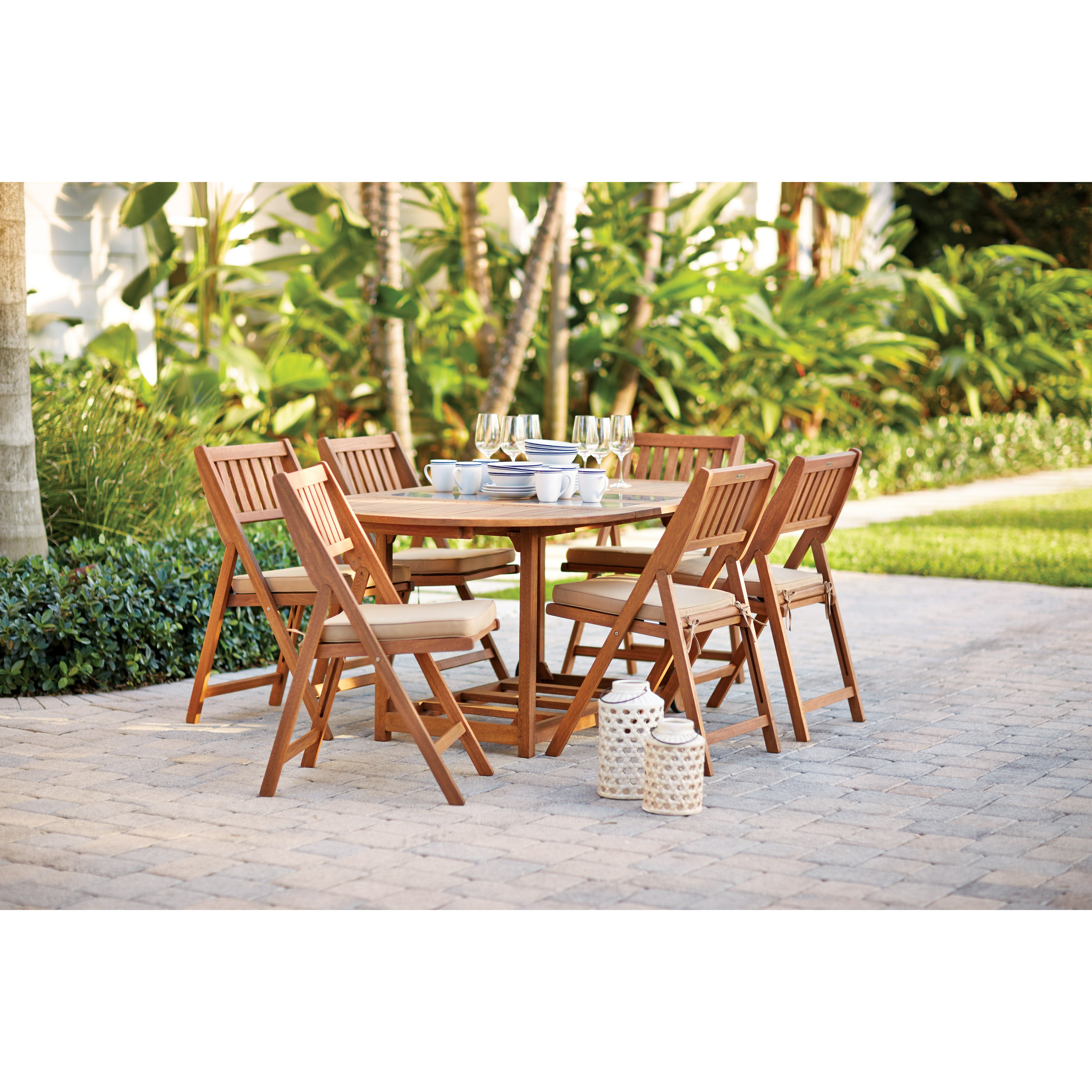 Bay Isle Home Eaton Piece Dining Set With Cushion Reviews Wayfair