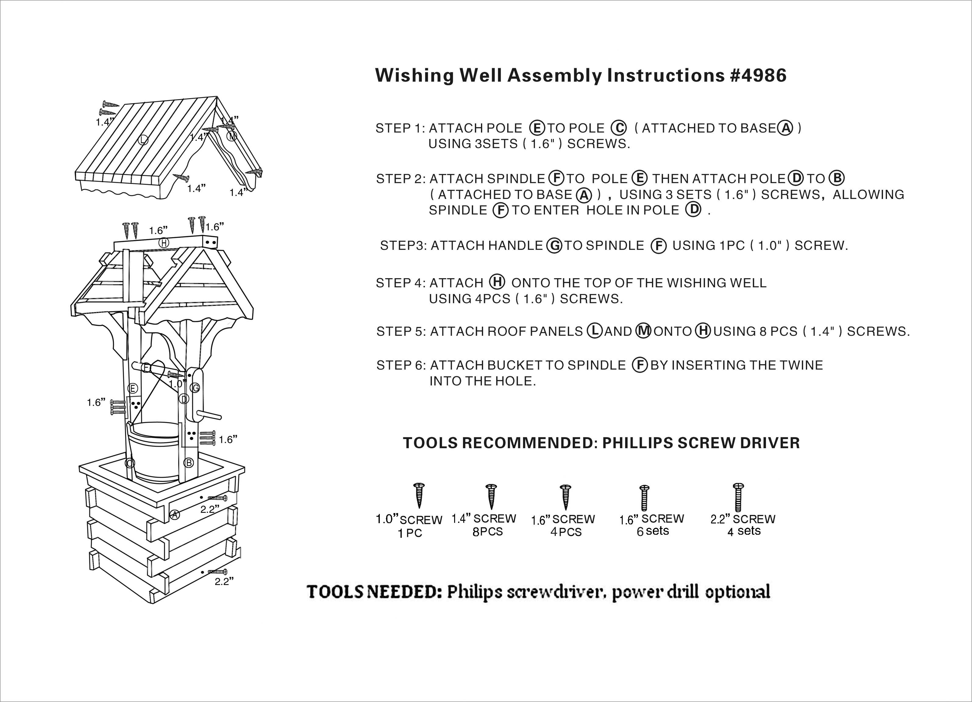 Shine Company Inc. Wishing Well Lawn Accent & Reviews Wayfair