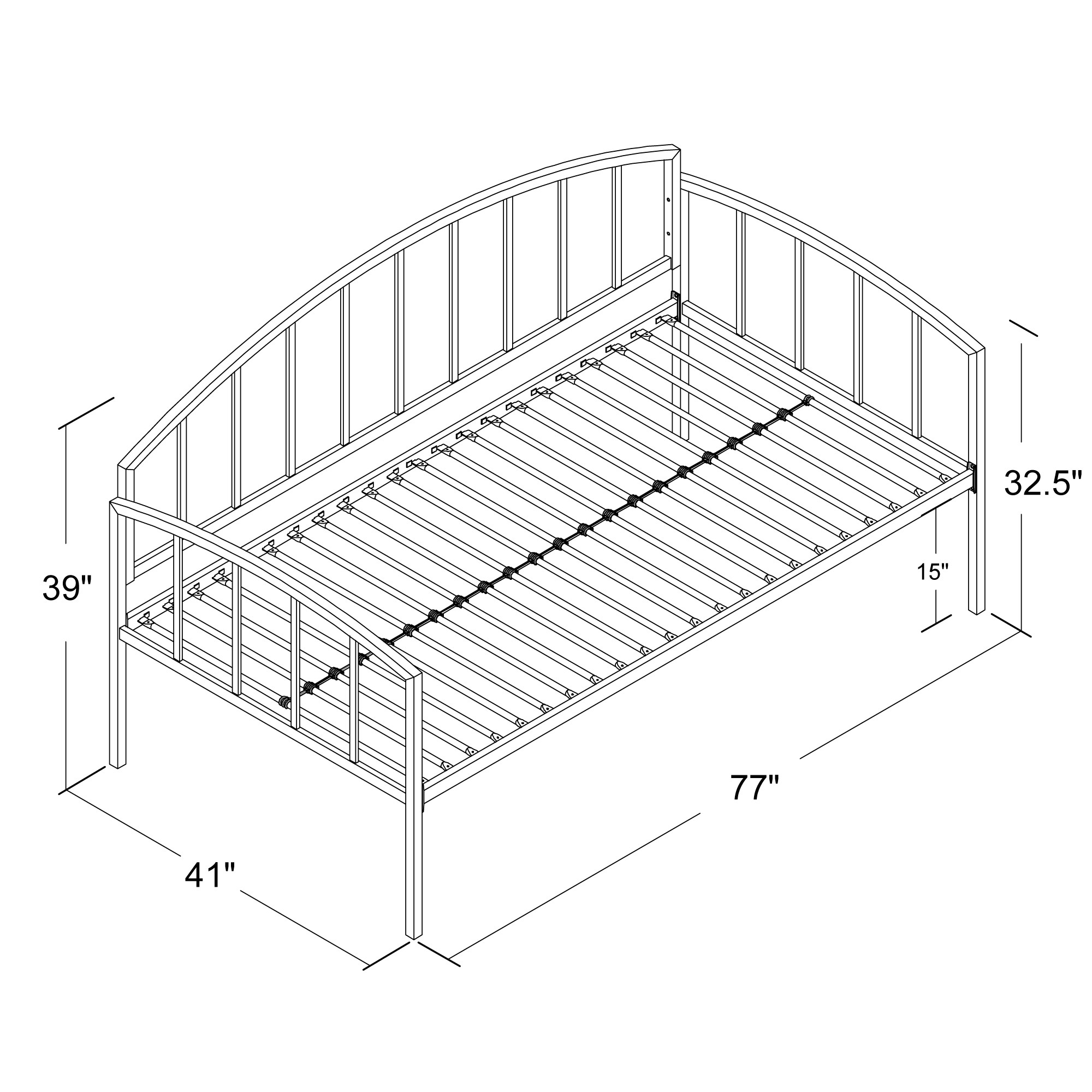 Andover Mills Barium Daybed & Reviews | Wayfair