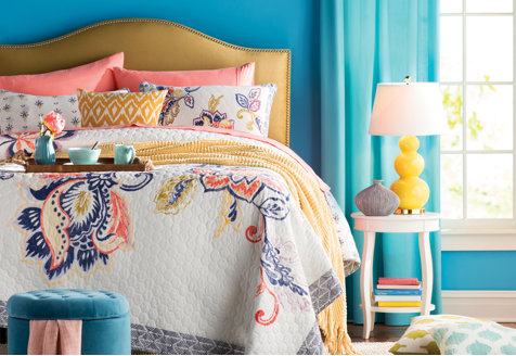 The Pop-of-Color Bedroom