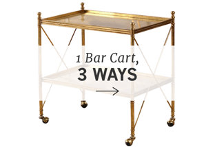 1 Bar Cart, 3 Ways