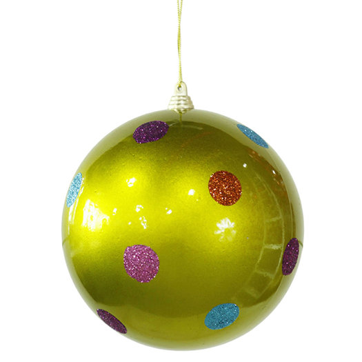 vickerman polka dot shatterproof christmas ball ornament vickerman polka dot shatterproof christmas ball ornament