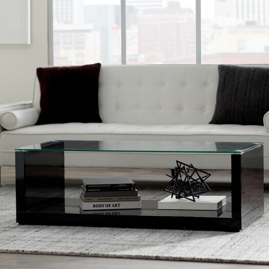 Wade Logan Merrill Glossy-Finish Coffee Table & Reviews | AllModern