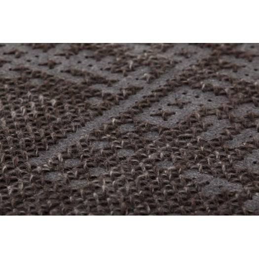 GAN RUGS Canevas Abstract Charcoal Dark / Grey Area Rug AllModern