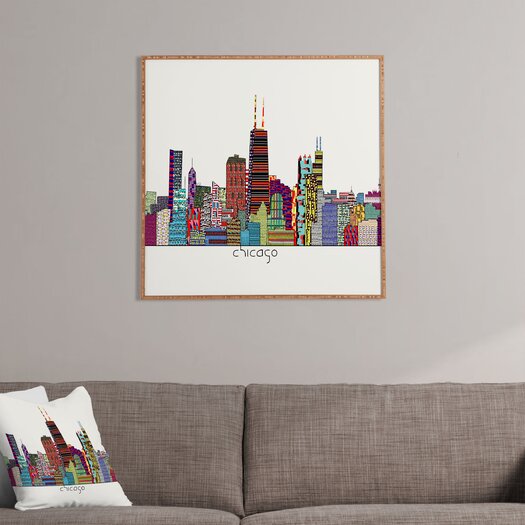 East Urban Home Chicago City by Brian Buckley Framed Graphic Art ...