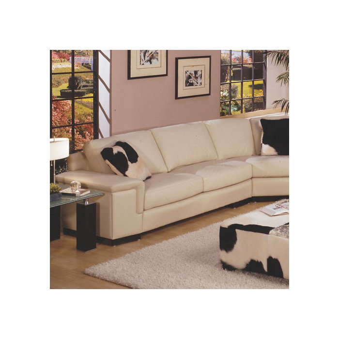 Omnia Leather Mercedes Sectional Wayfair