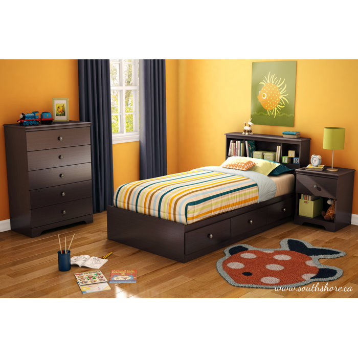 South Shore Zach Twin Platform Customizable Bedr..