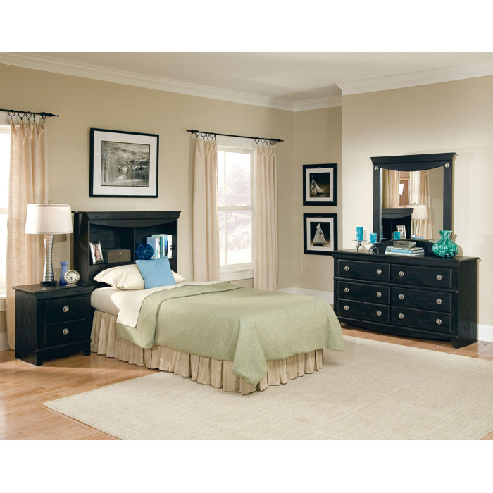 Three Posts Prospect 6 Drawer Dresser with Mirror