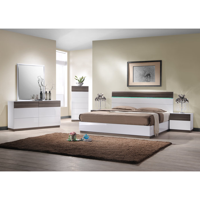 J&M Furniture Sanremo B Platform Customizable Be..