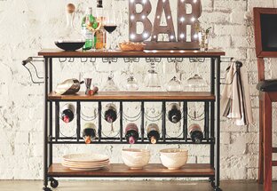 Save UP TO 70% OFF Cocktail Hour : Bar Carts & Cabinets