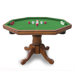 Kingston Dark Oak 3-in-1 Poker Table - Pool Warehouse