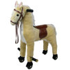 happy trails plush walking horse with wheels and foot rest