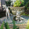 design toscano the british reading fairy garden statue