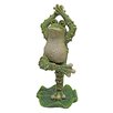 dancing frog statue