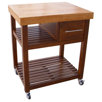Catskill Craftsmen French Country Kitchen Cart with Butcher Block Top & Reviews Wayfair