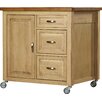 Darby Home Co Heisler Kitchen Cart with Wood Top | Birch Lane