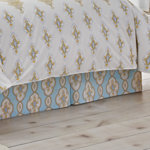 Dena Home Dream Blue Bed Skirt Dena Home Dream Blue Bed Skirt