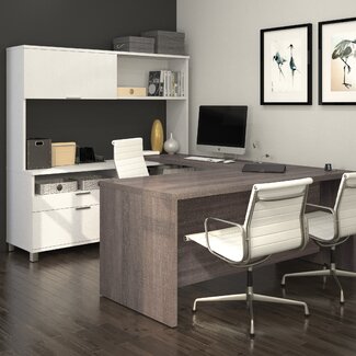 Mercury Row Ariana 4-Piece U-Shape Desk Office Suite | Wayfair Supply