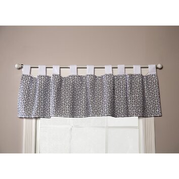 Trend Lab Ombre Gray Greek Key Curtain Valance & Reviews 