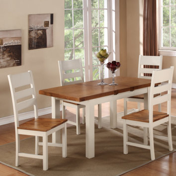 Homestead Living Fertos Extendable Dining Table and 4 ...