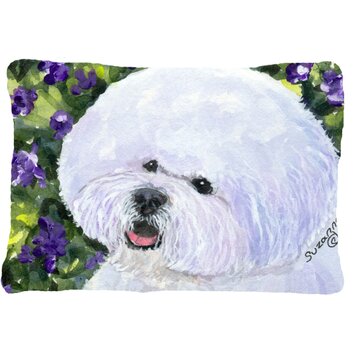 bichon frise shaped pillow