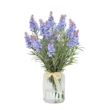 manor arrangement lavender lark heather magnifying glass