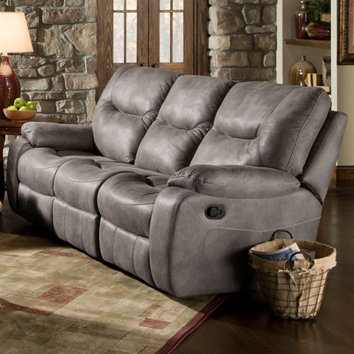 Cambridge Garrison Double Reclining Sofa | Wayfair