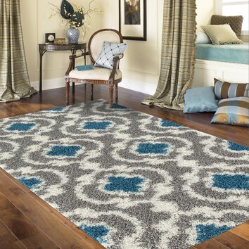 World Rug Gallery Florida Gray Turquoise Area Rug & Reviews 