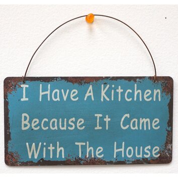 AttractionDesignHome I Have a Kitchen  Wisdom Sign Wall  