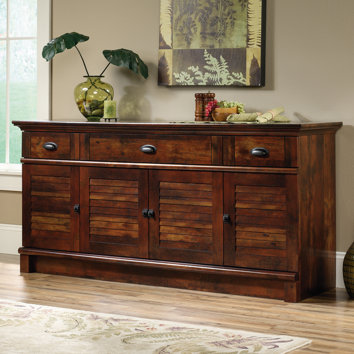 credenza sauder enfield isle bay wayfair tv stand buffet harbor sideboards buffets hutch decor cabinet dining wood features