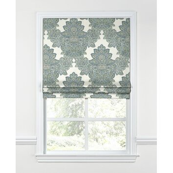 Loom Decor Paisley-Style Damask Flat Roman Shade & Reviews | Wayfair