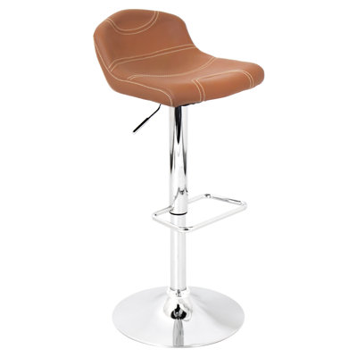 LumiSource League Adjustable Height Swivel Bar Stool