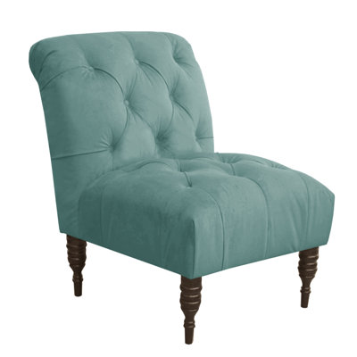 Skyline Furniture Velvet Armless Slipper Chair