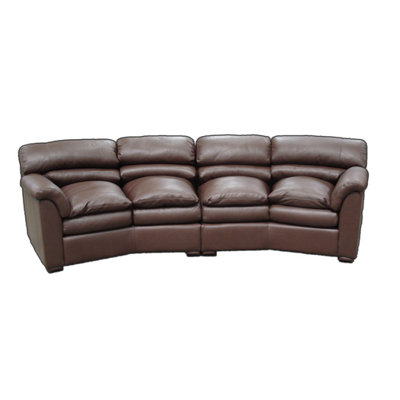 Omnia Leather Canyon Left Leather Sofa