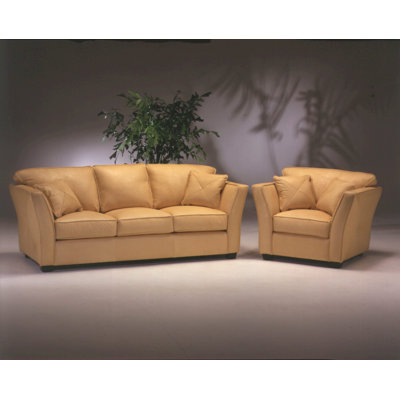 Omnia Leather Manhattan 3 Seat Leather Living Ro..