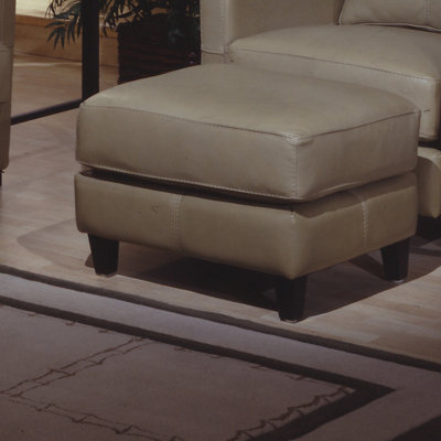 Omnia Leather Skyline Leather Ottoman