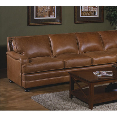 Omnia Leather Pantera Sleeper Sectional