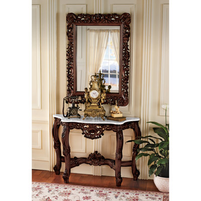 Design Toscano Royal Baroque Console Table and M..