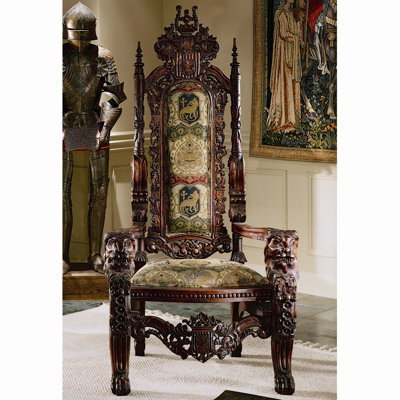 Design Toscano The Lord Raffles Lion Throne Fabr..