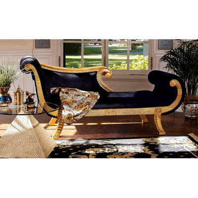 Design Toscano Cleopatra Neoclassica Fabric Chaise Lounge