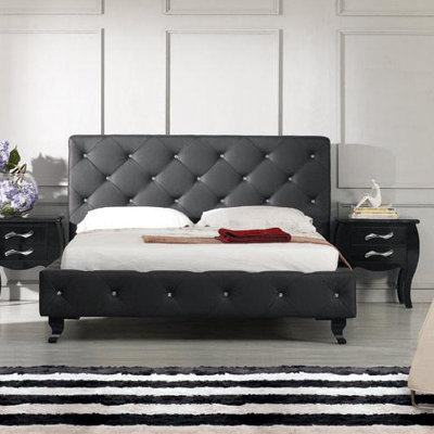 VIG Furniture Monte Carlo Upholstered Platform Bed