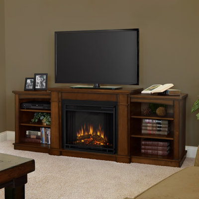 Real Flame Hawthorne TV Stand with Electric Fireplace
