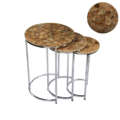 BIDKhome 3 Piece Nesting Table