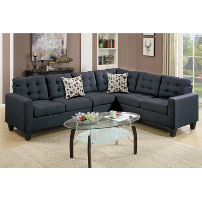 Poundex Bobkona Burril Reversible Sectional