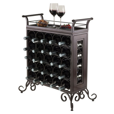 Luxury Home Silvano 25 Bottle Floor Wine Rack