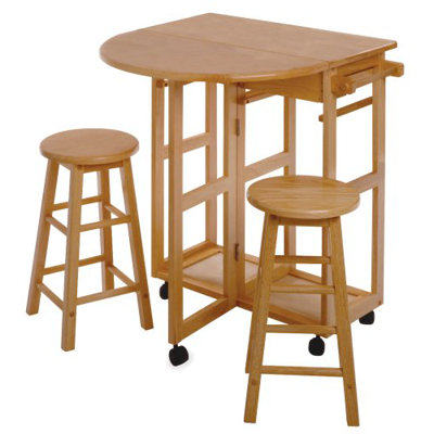 Luxury Home 3 Piece Counter Height Dining Set